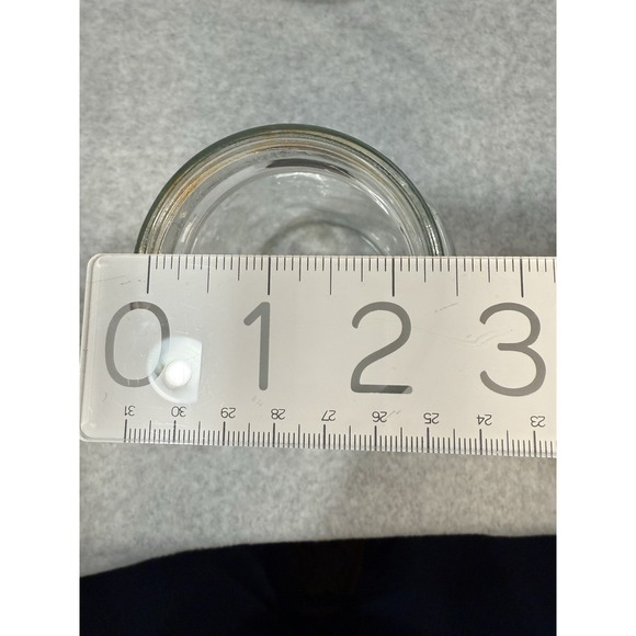 Vtg Clear Glass 1 qt STAR Mason Jar Embossed Rustic Farmhouse Wedding Decor - Picture 12 of 12